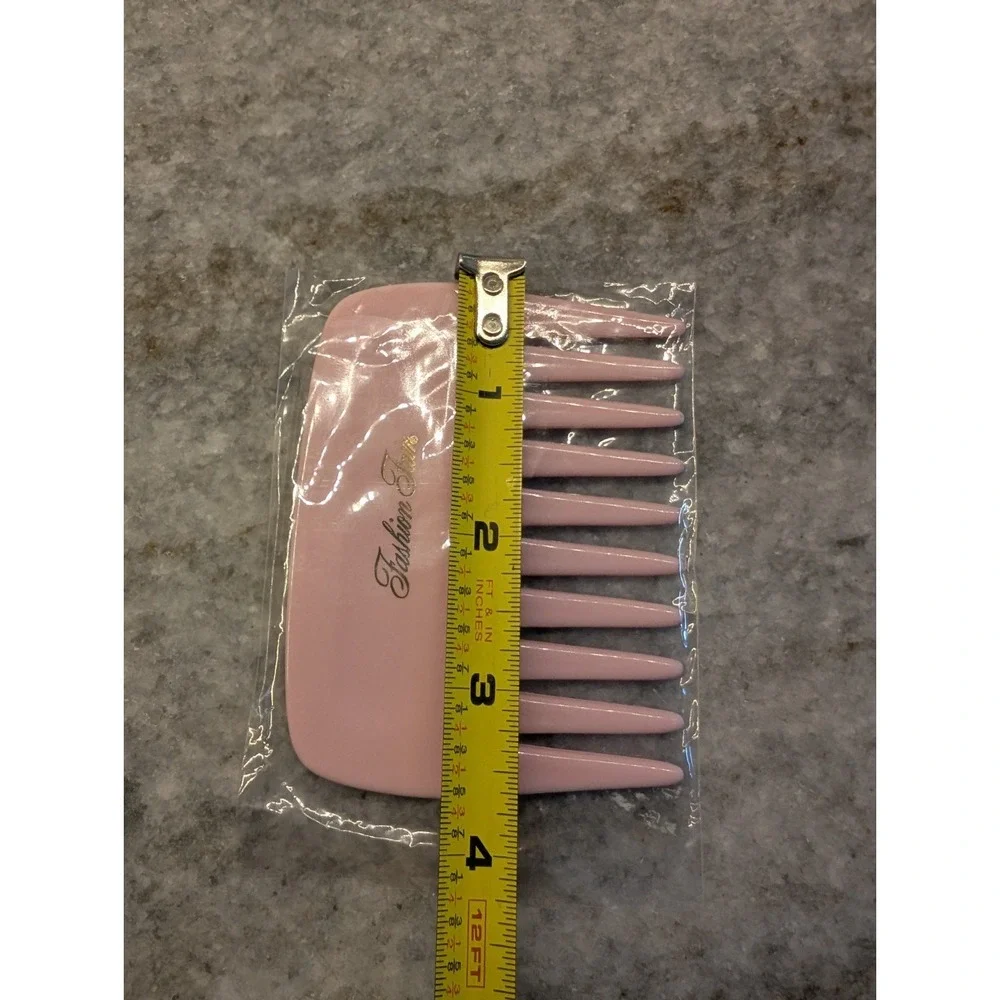 Vintage Fashion‎ Fair Wide Tooth Short Hair Comb Pick Hard Plastic, Brand New